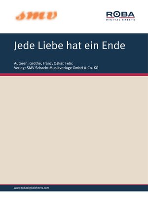cover image of Jede Liebe Hat Ein Ende